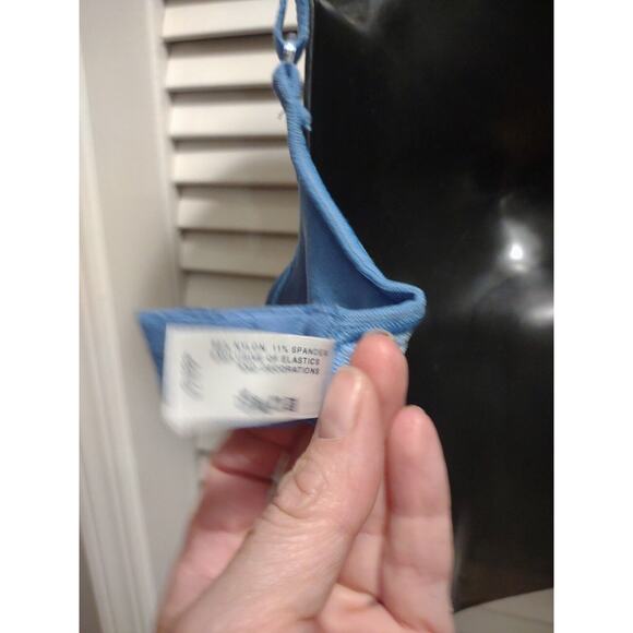 Body Revolution Barely There t-shirt Bra Women's Size 36C Blue Soft Knit Band - Picture 8 of 9